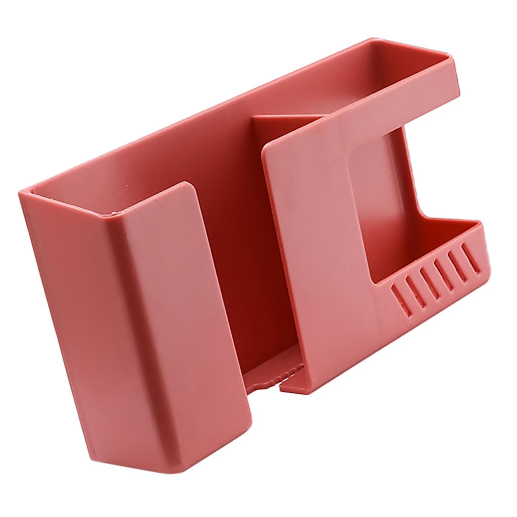 Wandmontage Organizer Robustes ABS Kabelschlitz Einfach Stilvoll Einfach zu Installieren Wandfernbedienungshalter für Schlafzimmer Wohnzimmer Rot