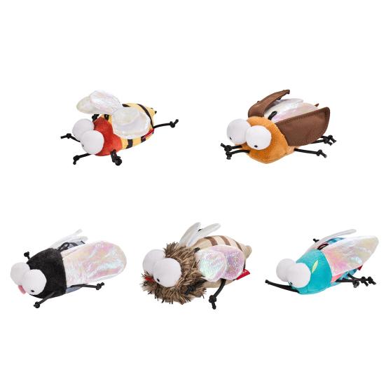 1 Set Cat Teaser Toy Vivid Exquisite Relieve Boredom Bee Shape Pet Cat Plush Squeaky Toy Pet Supplies