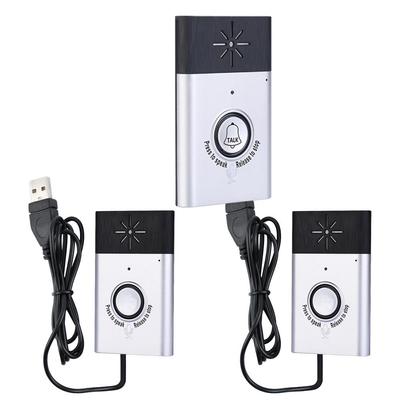 Sonerie pentru interfon vocal fără fir Monitor de convorbire în 2 căi cu 1 * buton pentru unitatea exterioară 2 * Receptor pentru unitatea interioară Sonerie pentru ușă de securitate pentru casă inteligentă