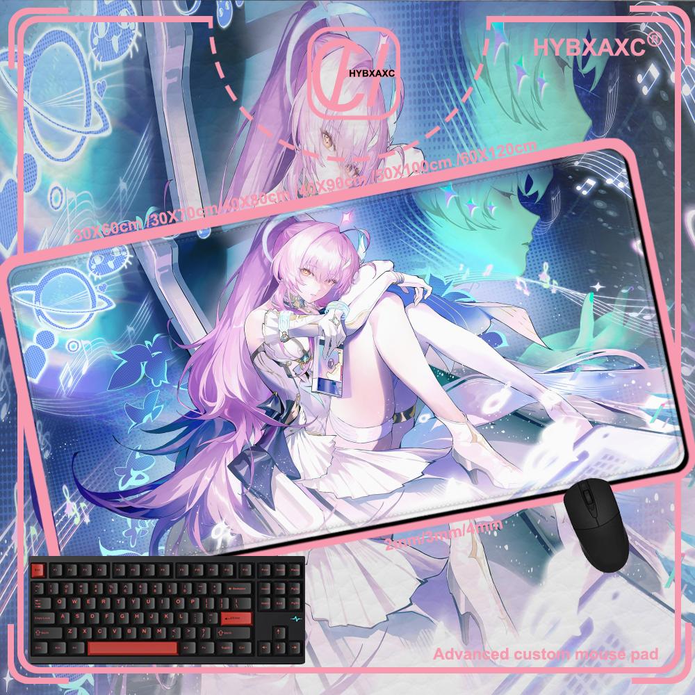 HD Printing Aemeath Wuthering Waves Mouse Pad Anime Kawaii Girl PC Computer Keyboard Mousepad PC Office Overlock DeskMat
