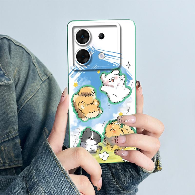 For Infinix Zero 30 5G Phone Case X6731 Cover Silicone Cute Panda Flower Boys Girls Shell Cartoon Funda Protective Casing Coque