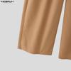 INCERUN Men Two Pieces Sleeveless Ruffled Tank Tops and Trousers Casual Pants Sets Outfits