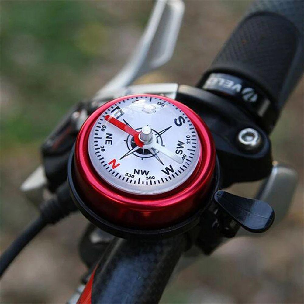 Bike Cycling Bell Alarm Decoration Handlebar Compass Bike Compass Bicycle Bell Cycling Bike Horn