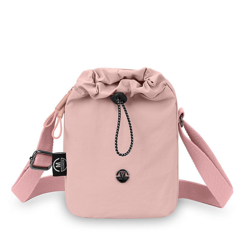 Commuter Kettle Shoulder Bag Women's Lightweight Outdoor Sports Mobile Phone Crossbody Bag Drawstring Small Square Bag