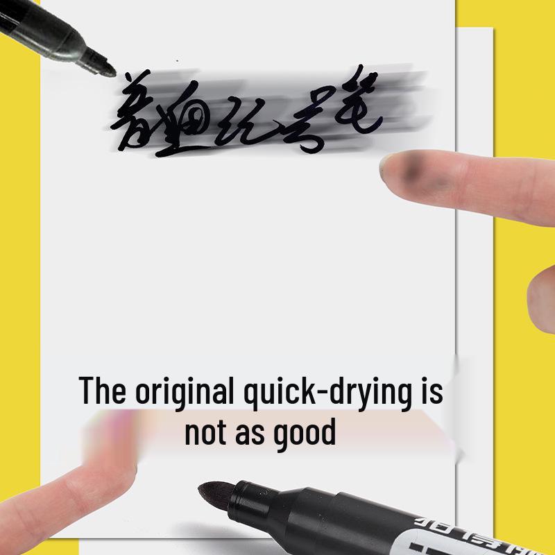 Waterproof Oil-Based Markers: Large, Thick Tip Fineliners In Black, Red, Blue for Express Logistics Printing