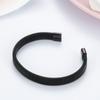 Simple and Stylish Titanium Steel Mesh C Shaped Bracelet Elastic Stainless Steel Trendy Bracelet