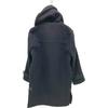 VAN JACKET Navy KW-81504 Wool Blend Hooded Logo Duffle Coat coat L Navy Green CheckUsed