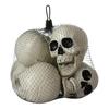 Halloween Skull Head Decor Plastic Realistic Human Skull Figurine for Graveyard Scene Haunted House Bar Home Table Decorations