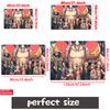 Anime Straw Hat Crew Doormat, Cartoon Pirate Non-slip Floor Mat, Decorative Entrance Rug for Home Living Room Bedroom