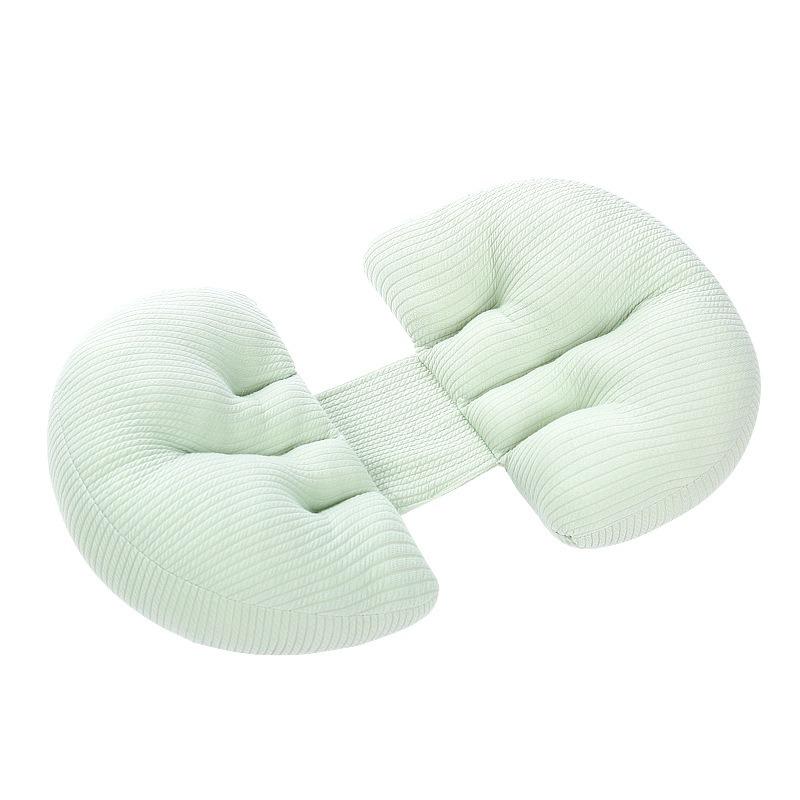 New Maternity Pillow for Back and Side Sleeping Pregnancy Wedge Belly Support Multipurpose Knit Cotton Pillow