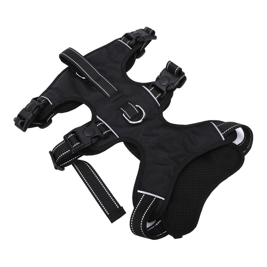 Dog Vest Harness with Leash Multifunctional Double Buckle No Pull Comfortable Breathable Mesh Dog Harness Leash Set L