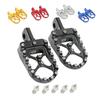 Universal Motorcycle CNC Wide Fat Footpegs Roating Foot Pegs 360° For Harley Dyna Fat Bob Softail Sportster Street Bob Motocross