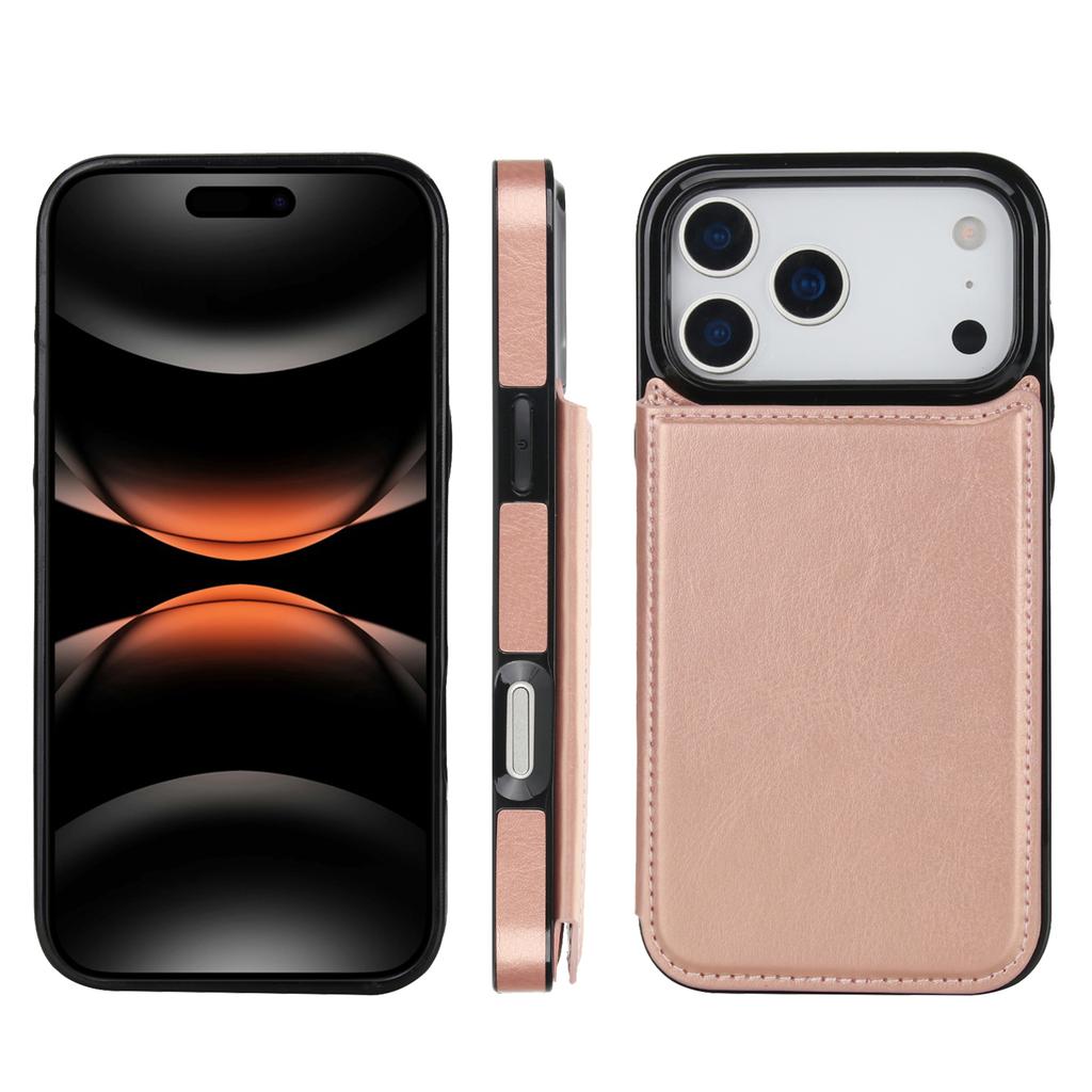 Leather Case for For IPhone 16 Pro Max 17 Air 16e 15 Plus 14 13 Mini 12 11 7 8 Xs Xr SE 3 Double Buckle Flip Card Holder Wallet