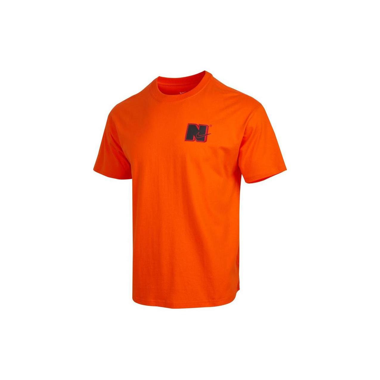 

New Nike Set-in Sleeve T-Shirt Men s Orange DZ2684-819 L