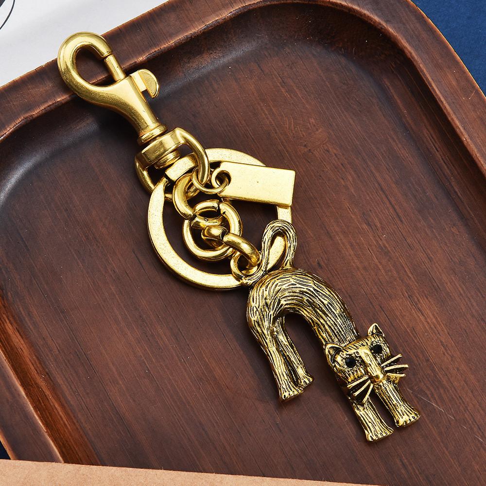 Animal Keychain Zinc Alloy Cat Pendant Cute Cartoon Bag Charm For Travel And Gifts