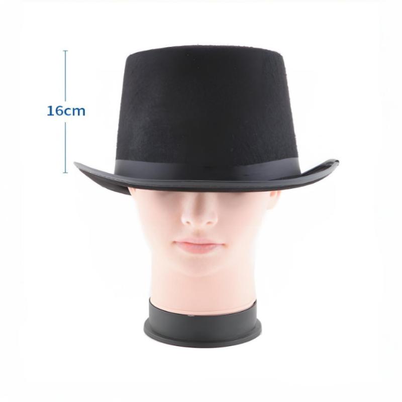 Beyefendi Çılgın Şapkacı Şapkası Cadılar Bayramı Partisi Kostümü Keçe Sihirbaz Şapkası Bere Silindir Şapka Kadınlar Erkekler İçin