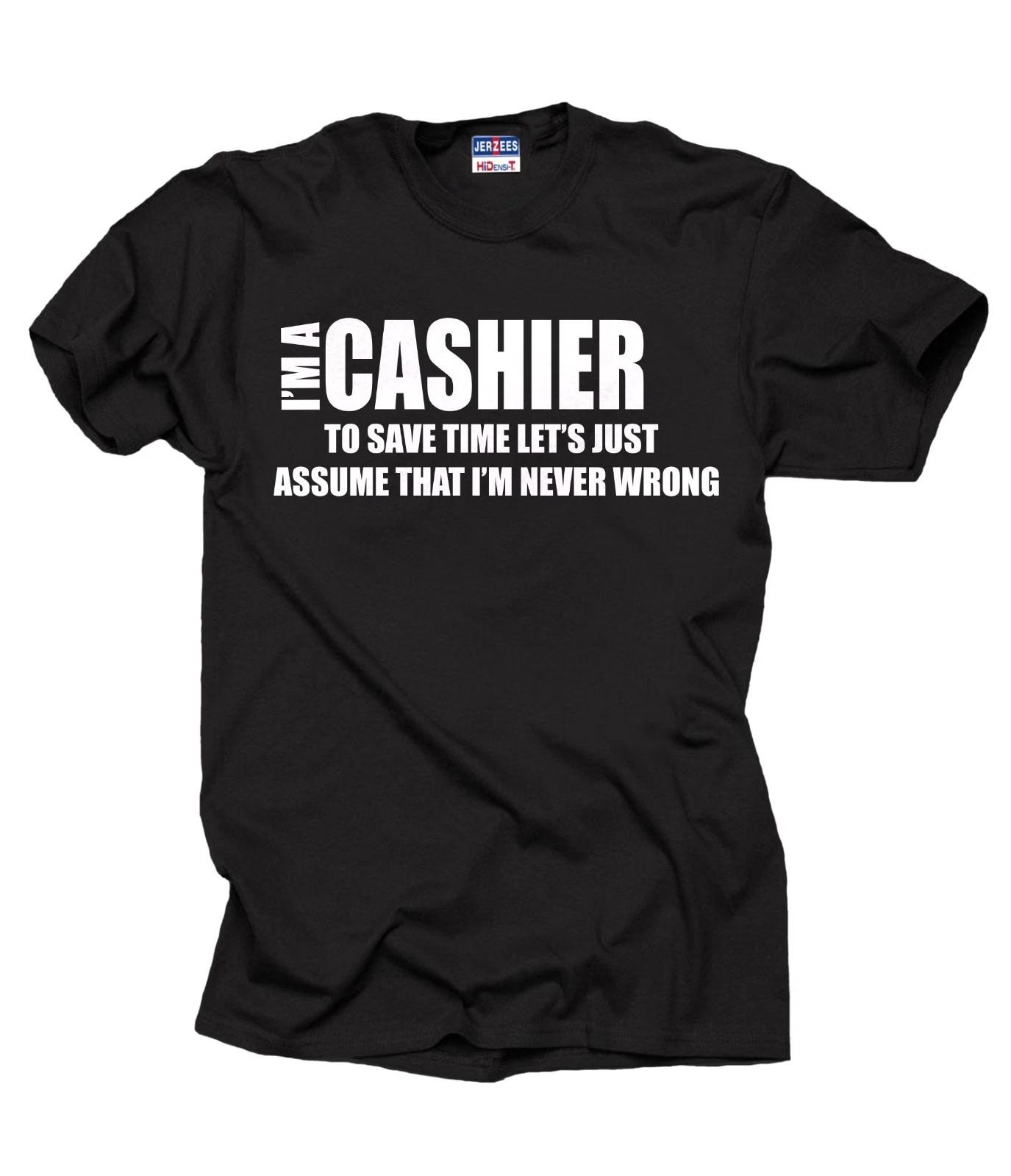 Cashier T-T-shirt Gift For Cashier Funny Profession Tee T-shirt 2XL