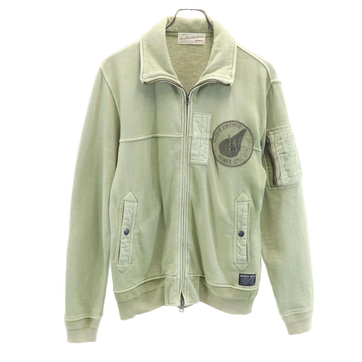 

AVIREX sweat Flight jacket M Olive military Men s Used