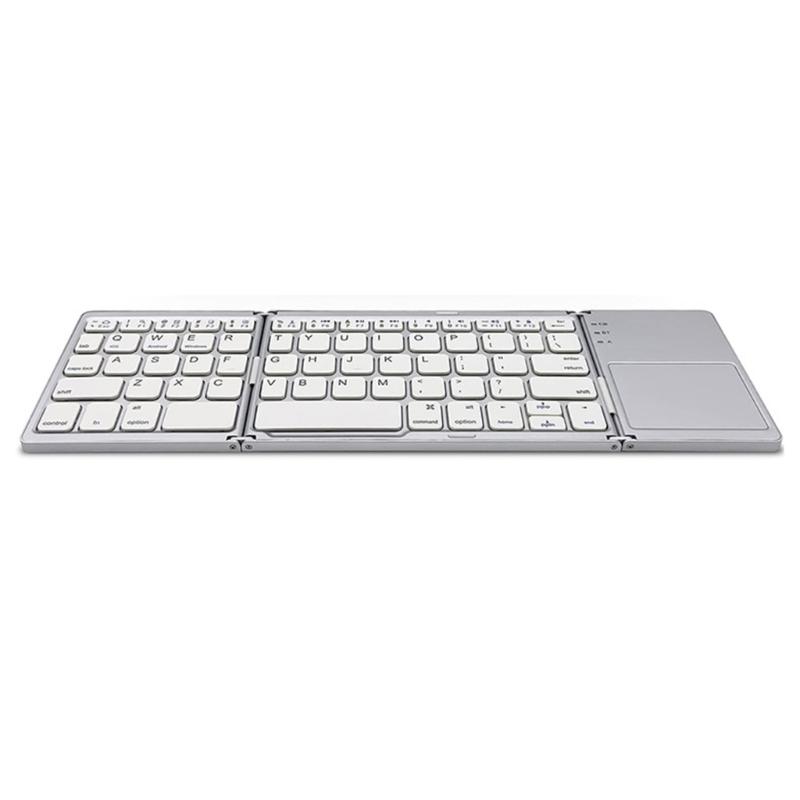 Wireless Keyboard Folding Pocket Size Keypad with Touchpad For Tablets Pad For 40Hrs Long Battery Service For Tablet PC
