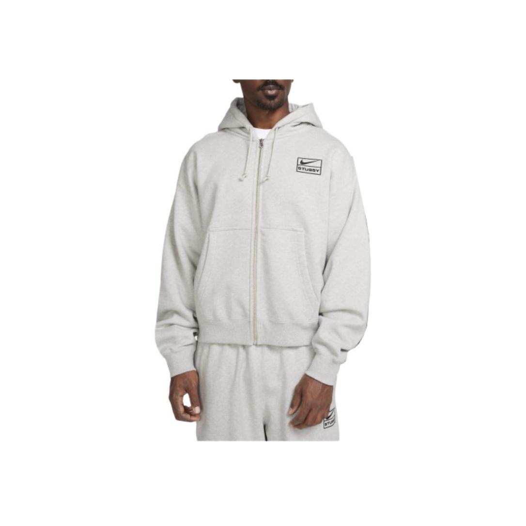 トップス Stussy Nike Fleece Zip Hoodie Grey s-l1200.png