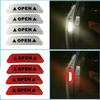 12Pcs Reflective Car Door Sticker Safety Opening Warning Reflector Mark Tape Decal Car Styling Decor Car Exterior Accessories