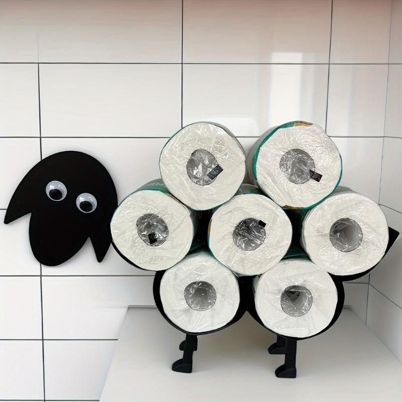 Sheep shaped iron tissue holder, household goods, bathroom decoration, toilet roll paper holder, interior decoration creativity