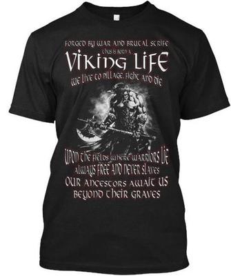 T-shirt Viking Figlio di Odino Valhalla Fatto negli USA Taglia dalla S alla 5XL