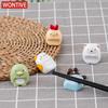 Cute Ceramic Chopstick Holder Creative Shape Adorable Appearance Porcelain- Cartoon Cat Bear Chopstick Kawai Tableware Holder