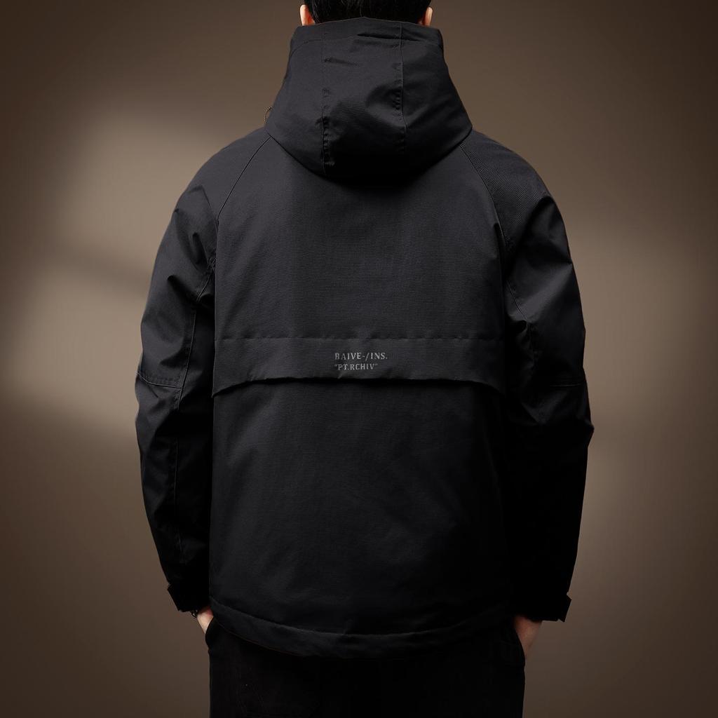 Men's 2025 Autumn/Winter High-End Quilted Thick Cotton Jacket - Trendy Windproof Outdoor Mountaineering Coat