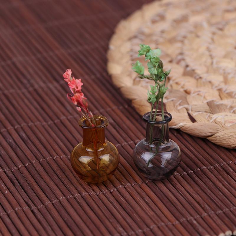 Casă de păpuși de tip multiplu de culori practice, mini mobilă, model, accesorii, vază de sticlă