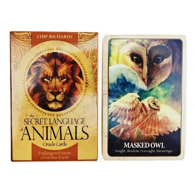 The Secret Language Of Animals Oracle Cards A 46 Tarot English Visions Divination Edition Deck Borad Playing Games