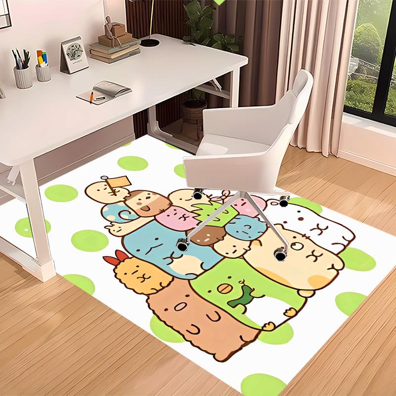 Sumikko Gurashi1 Printed Absorbent Washable Carpet, Non-Slip Bathroom Mats, Kitchen Rugs, Yoga Mat,Living Room Entrance, Camping Picnic Rugs