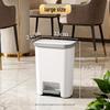 30L Pedal Trash Can with Lid for Home Use