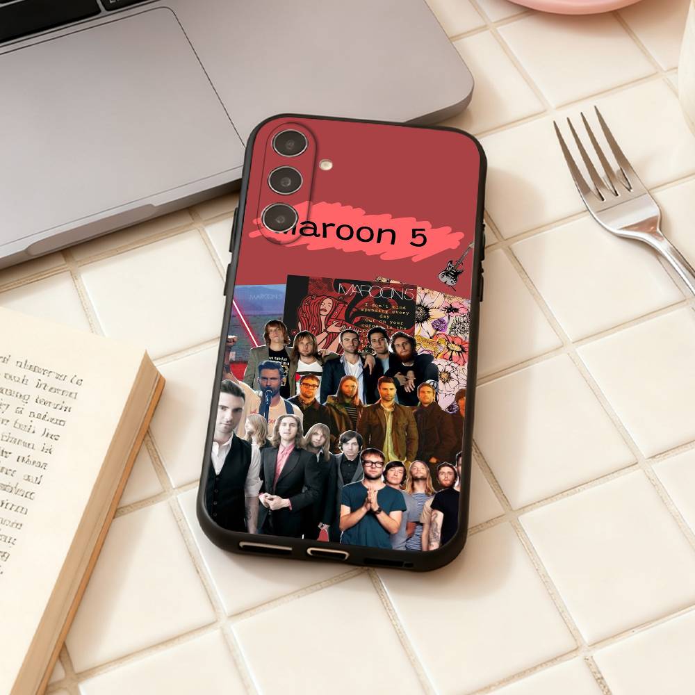 

Band Maroon5 phone Case For Samsung Galaxy A73,A72,A71,A70,A53,A52,A51,Others Soft Black Shell Samsung a12