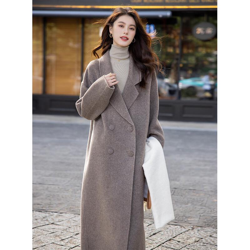 ITISF4 Autumn High-End Double-Faced Yak Wool Coat