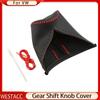 Leather Car Gear Shift Collars Gear Shift Knob Cover for VW Jetta MK6 MK5 Golf 7 MK7 Bora Tiguan Polo 2014 - 2017