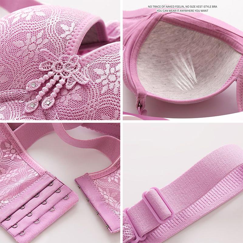 Comfortable Retraction Pair Breast Gathering Women's Underwear Upper Support Adjustable Type Anti-sagging Bra