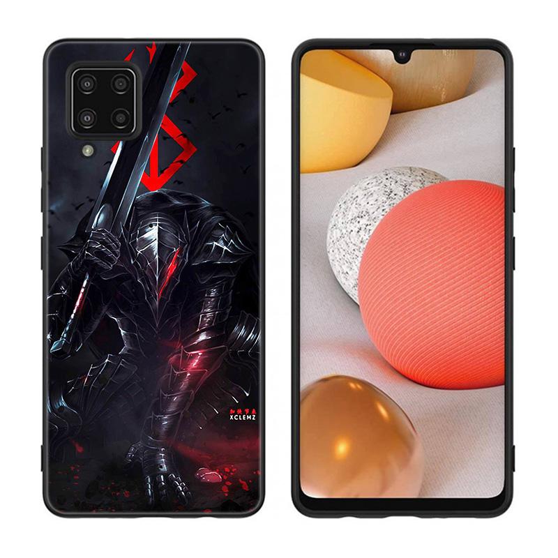 Anime Berserk Guts Phone Case For Samsung Galaxy A12 A02S A22 A32 A52 A72 A71 A51 A41 A31 A21 A11 A50 A70 A10S A20S Black Cover