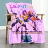 Demon Hunter Girls 2 Personalized Text Blanket Cozy Personalized Blanket Soft & Cozy Great for Couch Chair Bed Office All-Season Use