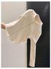 Plus Size Velvet Double Zipper Stand Collar Long Sleeve Women's Slimming Autumn Winter Top