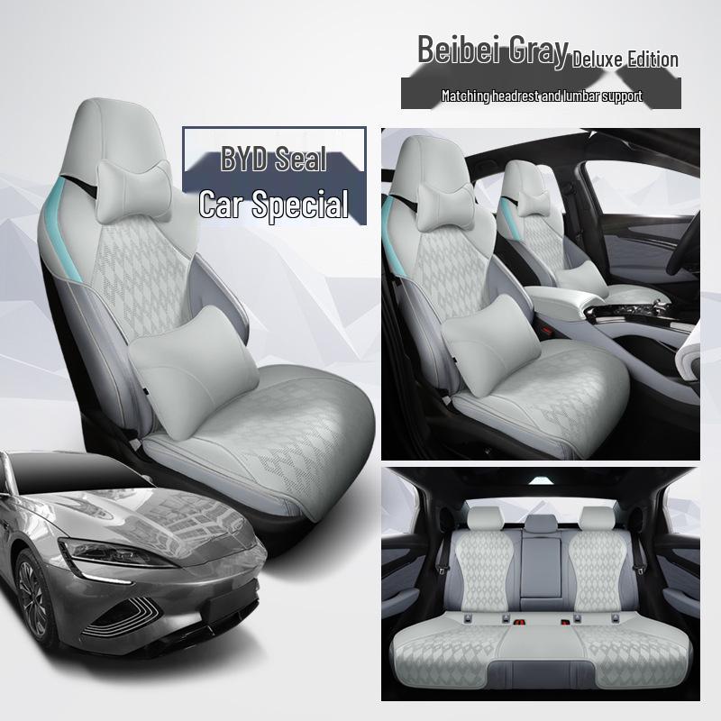 BYD Seal Seat Cover: Perforated, Breathable, Luxurious, Half-Pack Cushion for All Seasons.