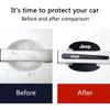 Car Emblem Badge Door Handle Anti-scratch Sticker for Jeep Liberty Patriot Wrangler JK Renegade Compass Grand Cherokee Rubicon AKY1