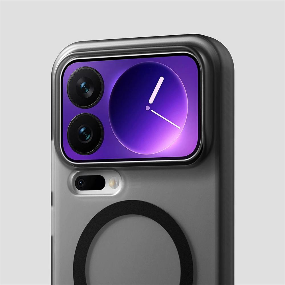 Luxury Matte Translucent Magnetic Shockproof Case for Xiaomi Mi 17 Pro Max 15 14 Poco F8 Ultra Wireless Charge Soft Bumper Cover