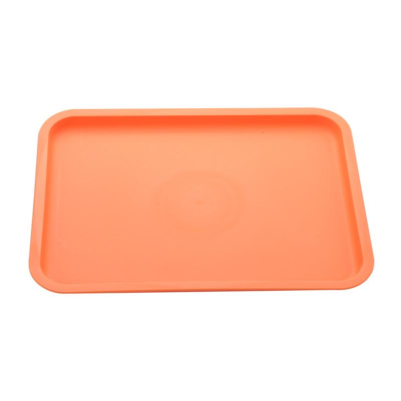 Nordic style rectangular tray household teacup plastic storage tray, restaurant kindergarten tray