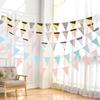 With Rope Triangular Flag Gold Color Party Decoration Flags Birthday Party Banner  Birthday Party