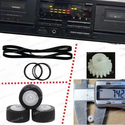 Pour SONY TTC-WR535 TC-WR520 Galet presseur de cassette Engrenage inverse Courroie d'entraînement de bande
