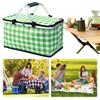 30L Camping Picnic Basket Waterproof Foil Folding Cooler Bag Keep Fresh Lunch Box Basket Food Carrier for Camping Picnic Travel