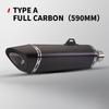 51mm Universal Motorcycle R11 Exhaust Pipe Muffler with Db Killer for Pcx 125 150 C650gt Tmx530 Cb500  590MM 490MM