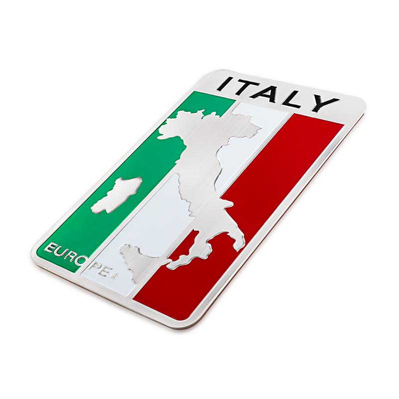 RZUD8 Car Stickers 3D Aluminum Auto Logos Stickers For Alfa Romeo 4C 159 Spider Giulia Giulietta 156 Tonale Car Body Decoration Paster