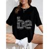 White Oversized T Shirt With Inspirational Words Print For Casual Wear And Everyday Style